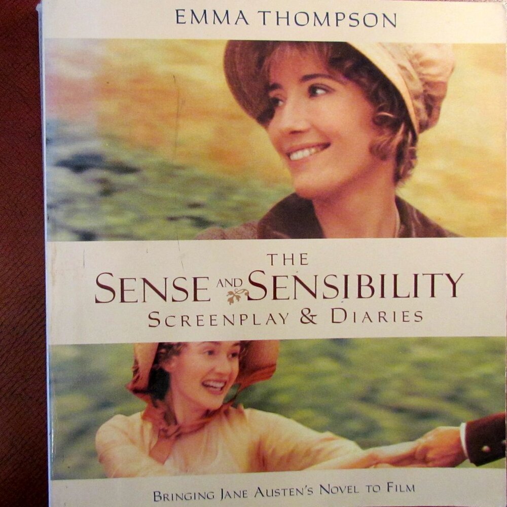 SENSE AND SENSIBILITY BOOK by EMMA THOMPSON, MOVIE SCRIPT, PICTURES of ACTORS